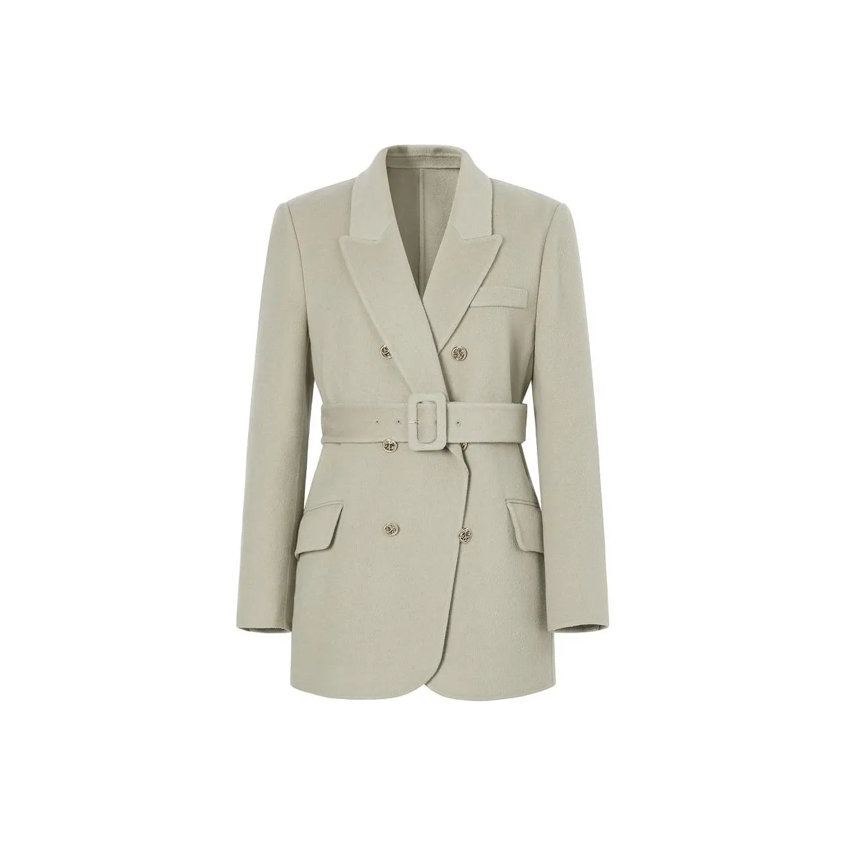 JZ Juzui Пальто Женское Светло-Зеленое