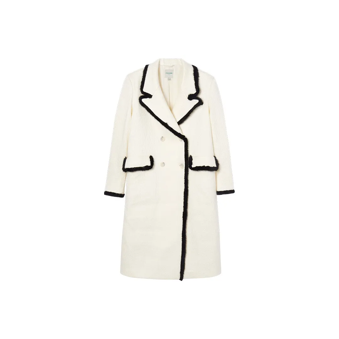 EPTISON WOMAN Coats Women's Cream White