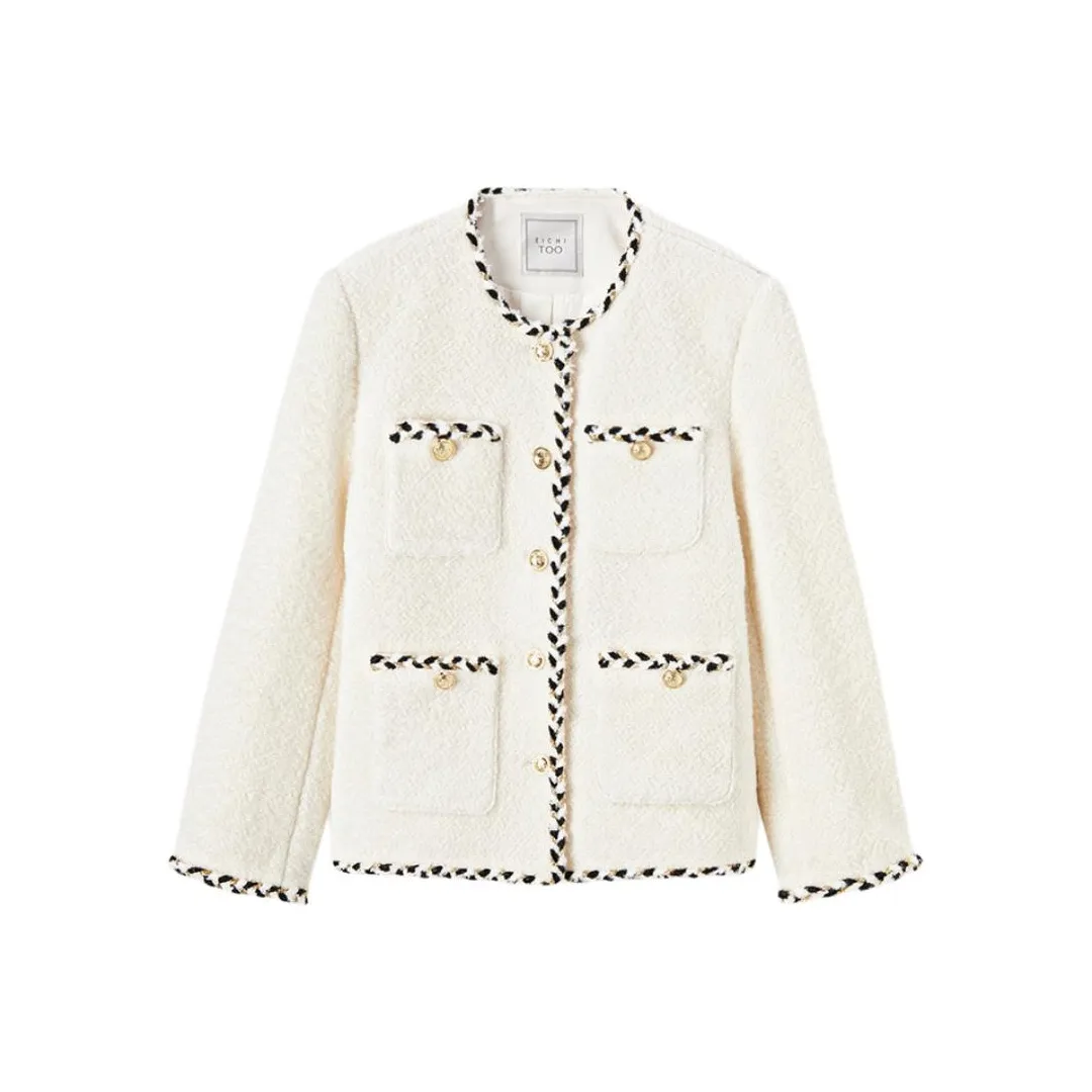 EICHITOO Бежевое Женское Пальто