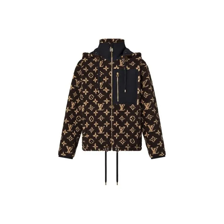 LOUIS VUITTON FW22 Cropped Coats Women's Brown