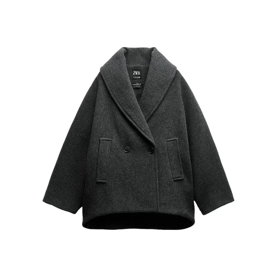 ZARA Coats Women's Gray