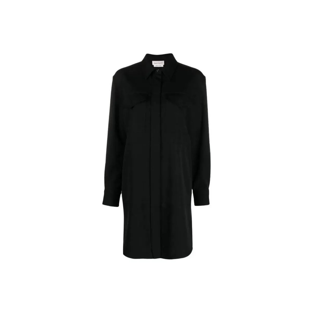 Alexander McQueen Wool Shirt Minidress