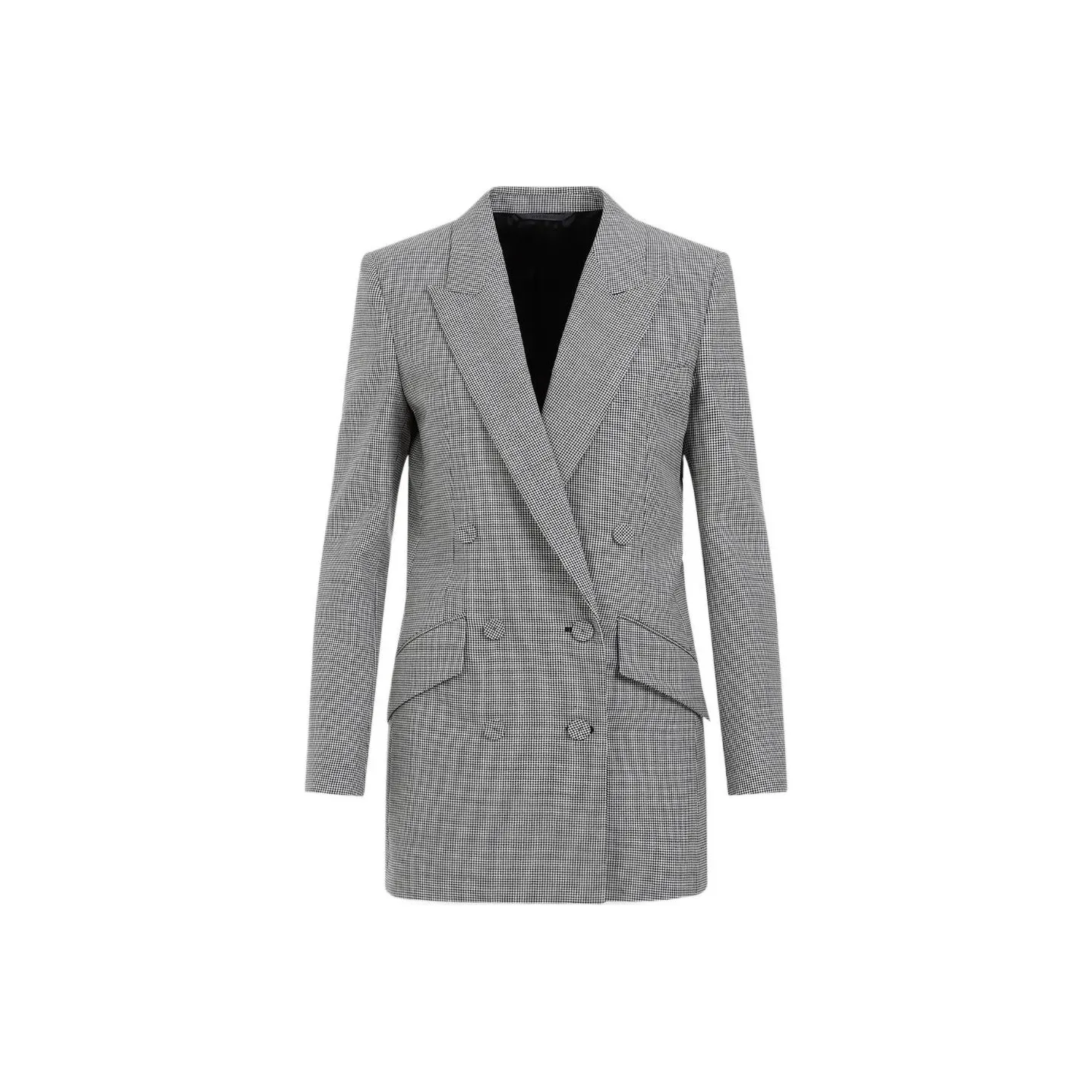Givenchy Plaid Double-Breasted Blazer