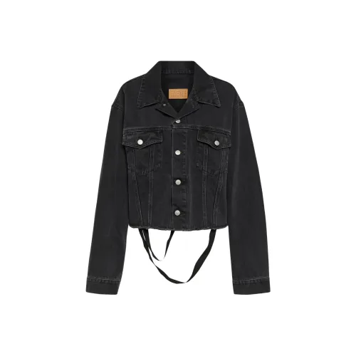 MM6 Maison Margiela Черные Женские Джинсовые Куртки