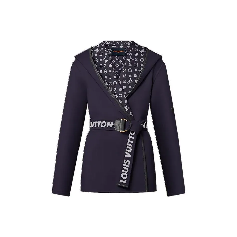 LOUIS VUITTON Signature Double Face Short Wrap Coat
