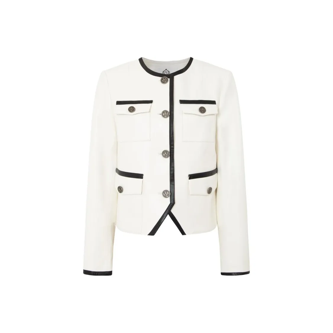 Anmani кожаная куртка женская белая