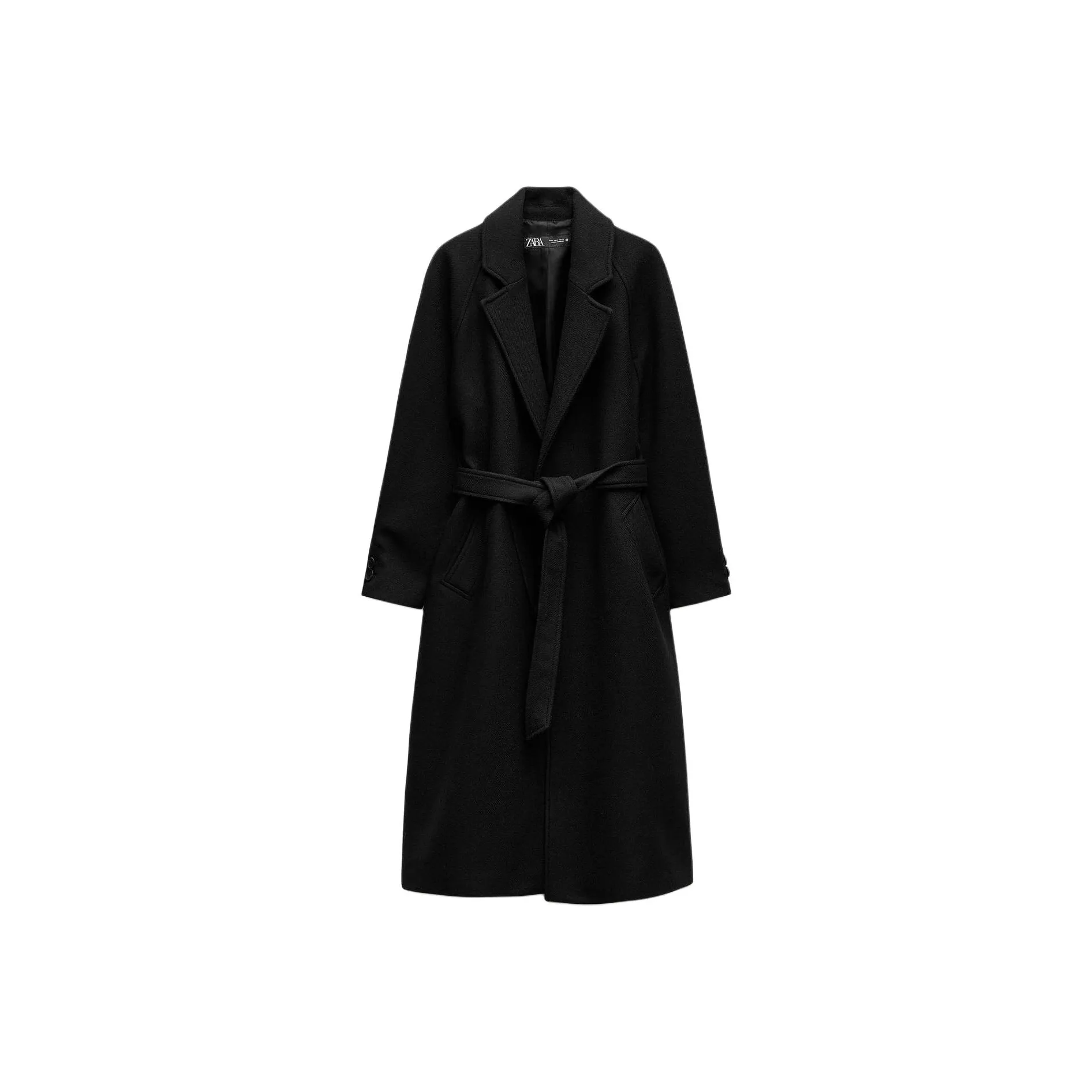 ZARA Черное Женское Пальто