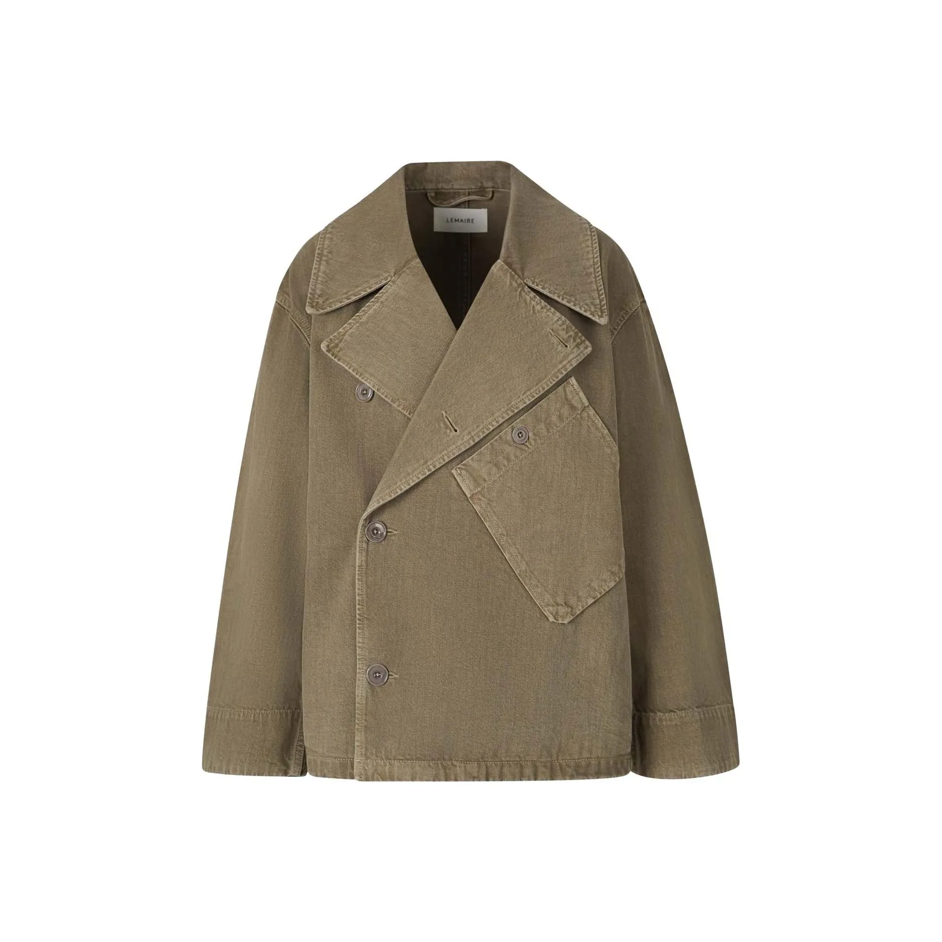 Lemaire Dispatch Jacket 'Denim Snow Olive'