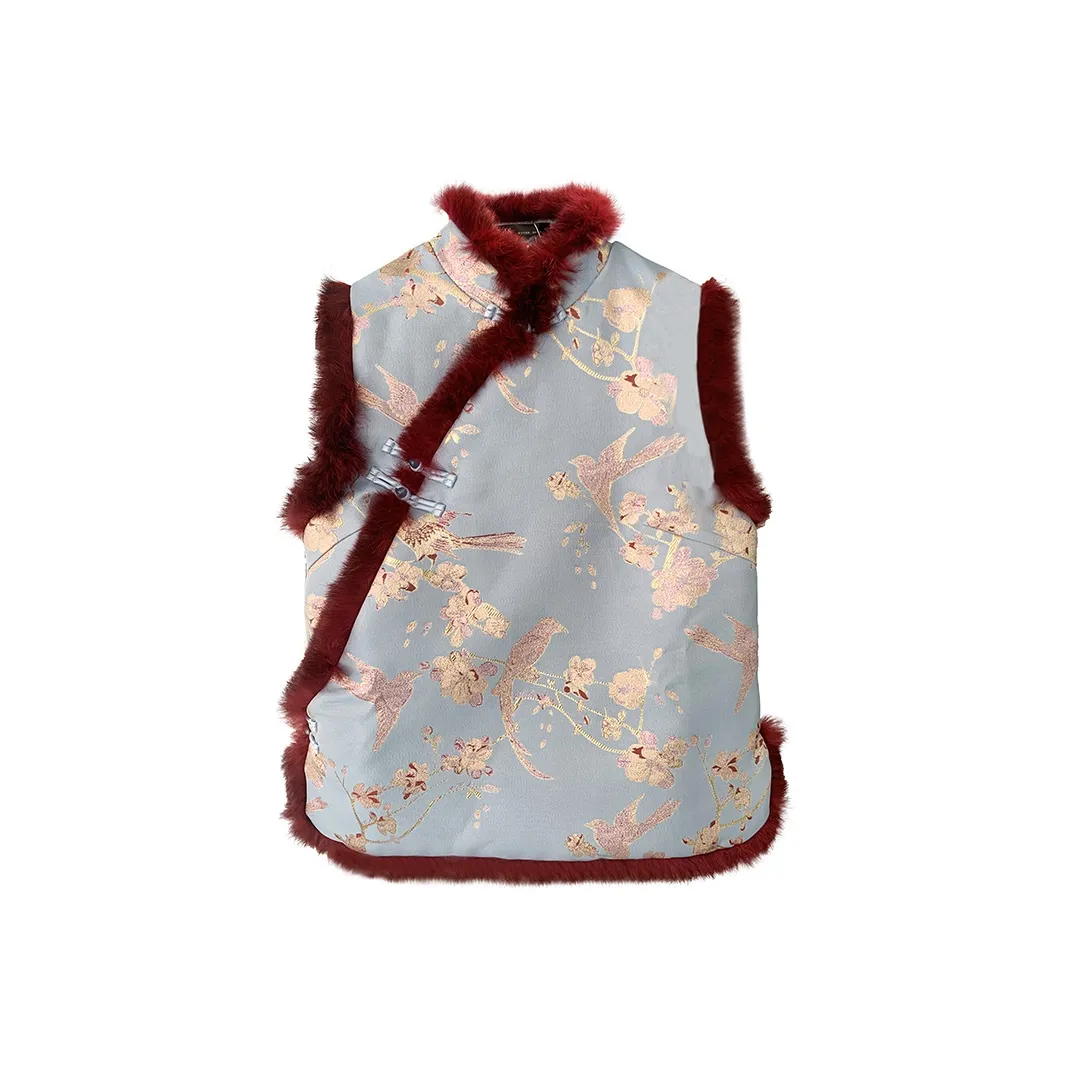 JK JS Жилет Женские Qinshui Синий