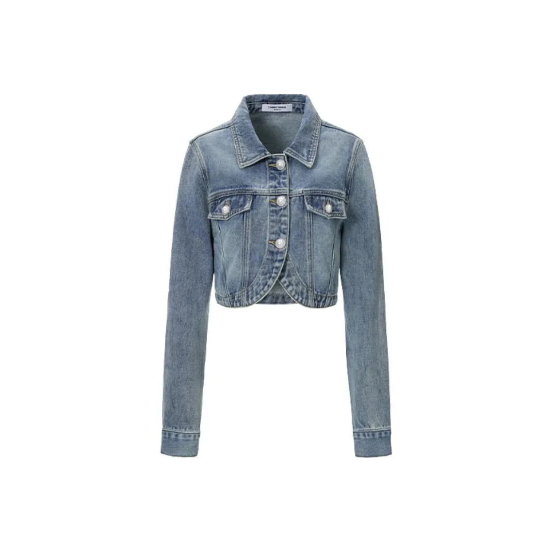 TAMMY TANGS Джинсовая куртка женская светло-синий деним