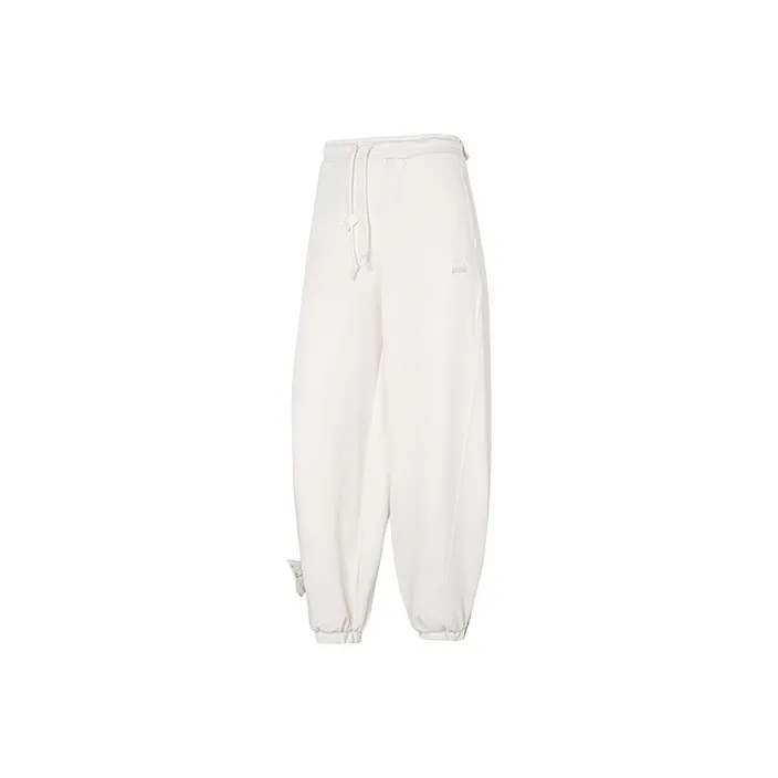 PUMA Вязаные спортивные брюки женские белые