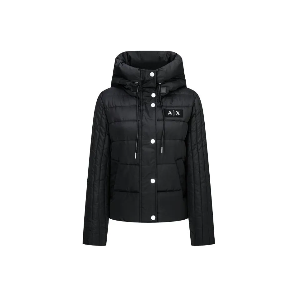 ARMANI EXCHANGEAE Хлопковый пуховик женский черный