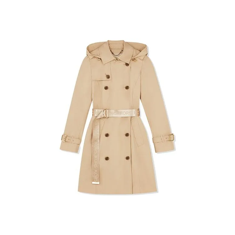 MICHAEL KORS Trench Coats Women's Khaki