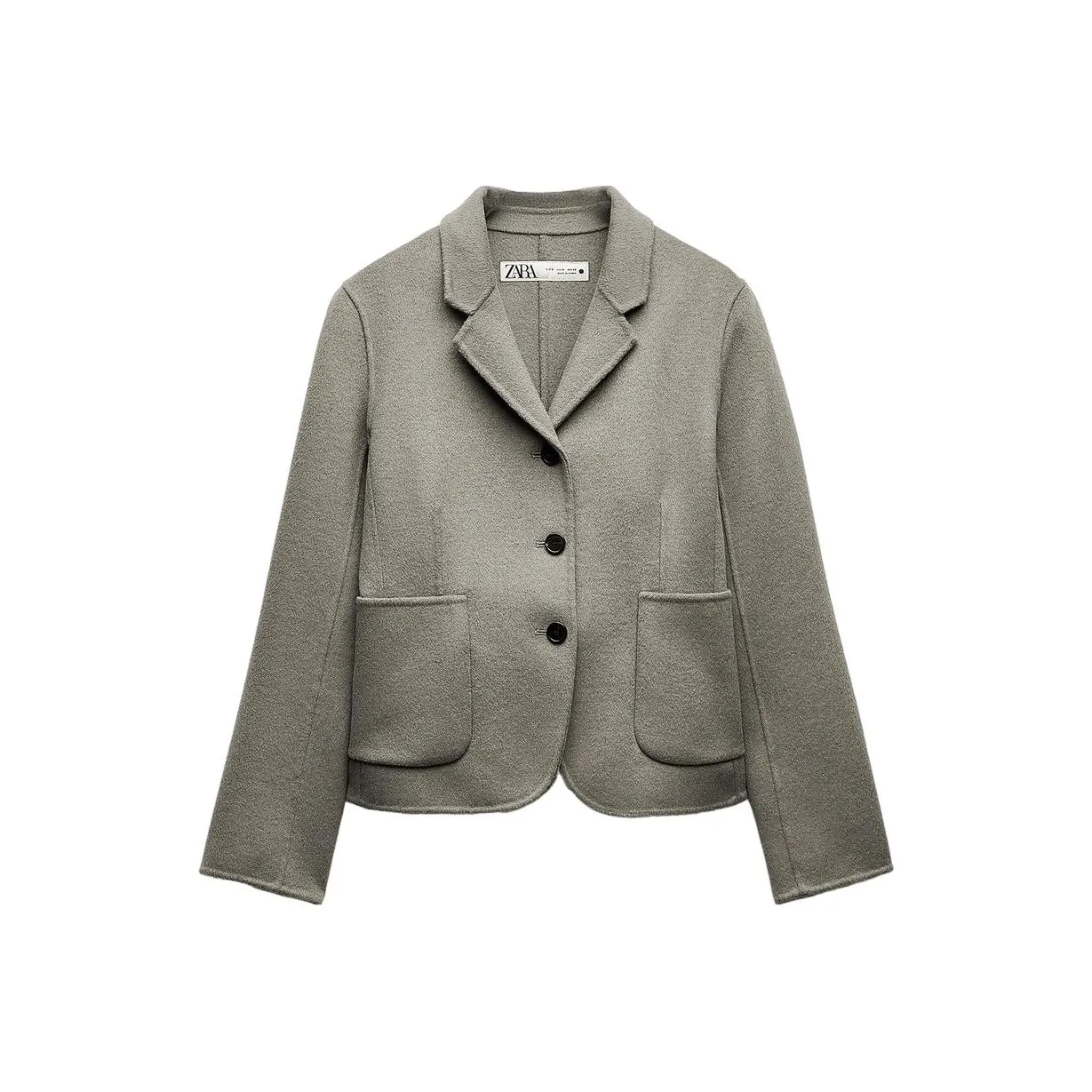 ZARA Бизнес-костюм женский серый зеленый