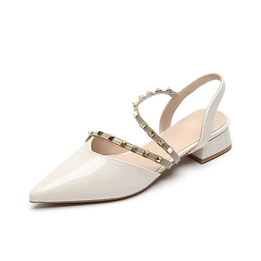 GOSO Повседневный Низкий Каблук Женский Нюдовый