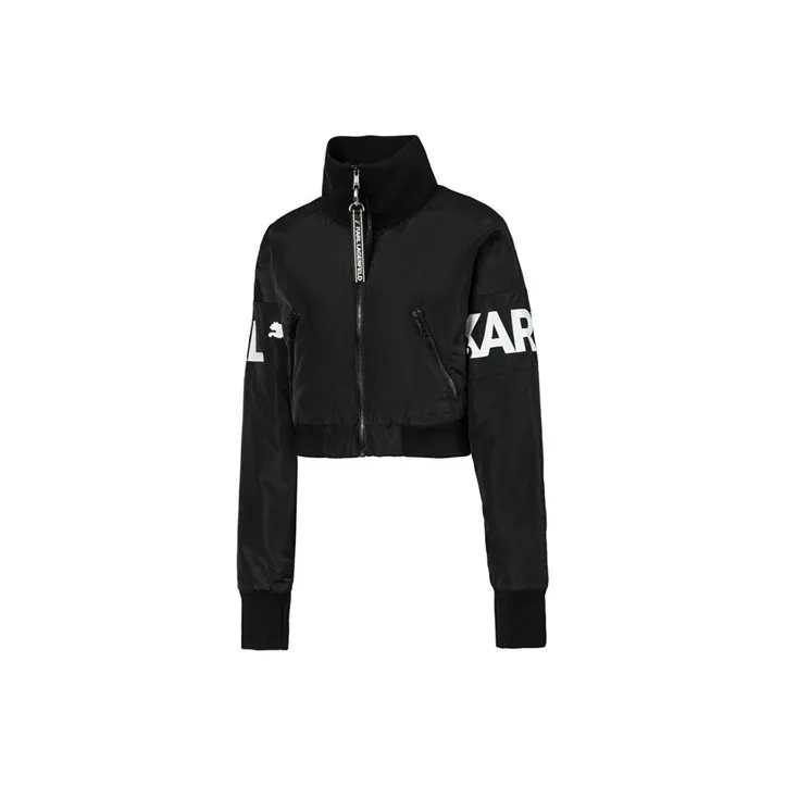 PUMA Черное Женское Короткое Пальто