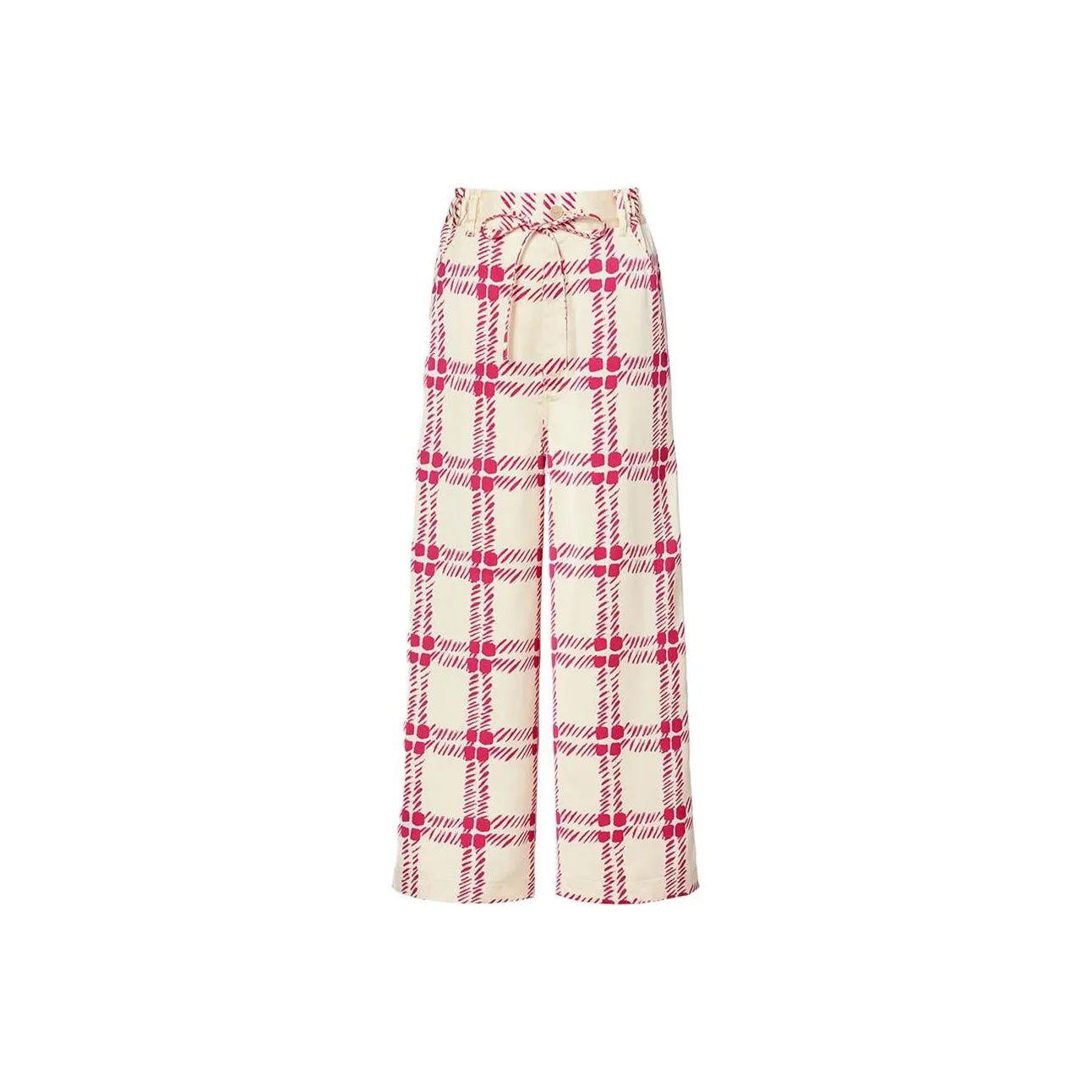 UNIQLO MARNI Co Брендинг Бежевые Женские Повседневные Брюки