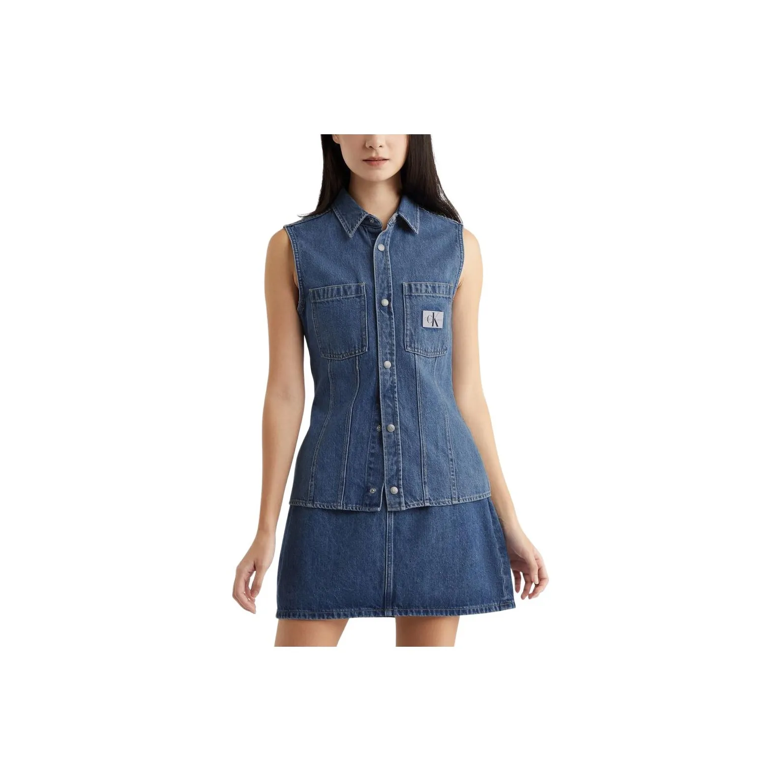 CK Calvin Klein Жилет Женские Синий