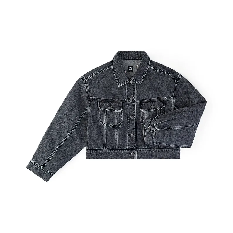 Lee Черные Женские Джинсовые Куртки