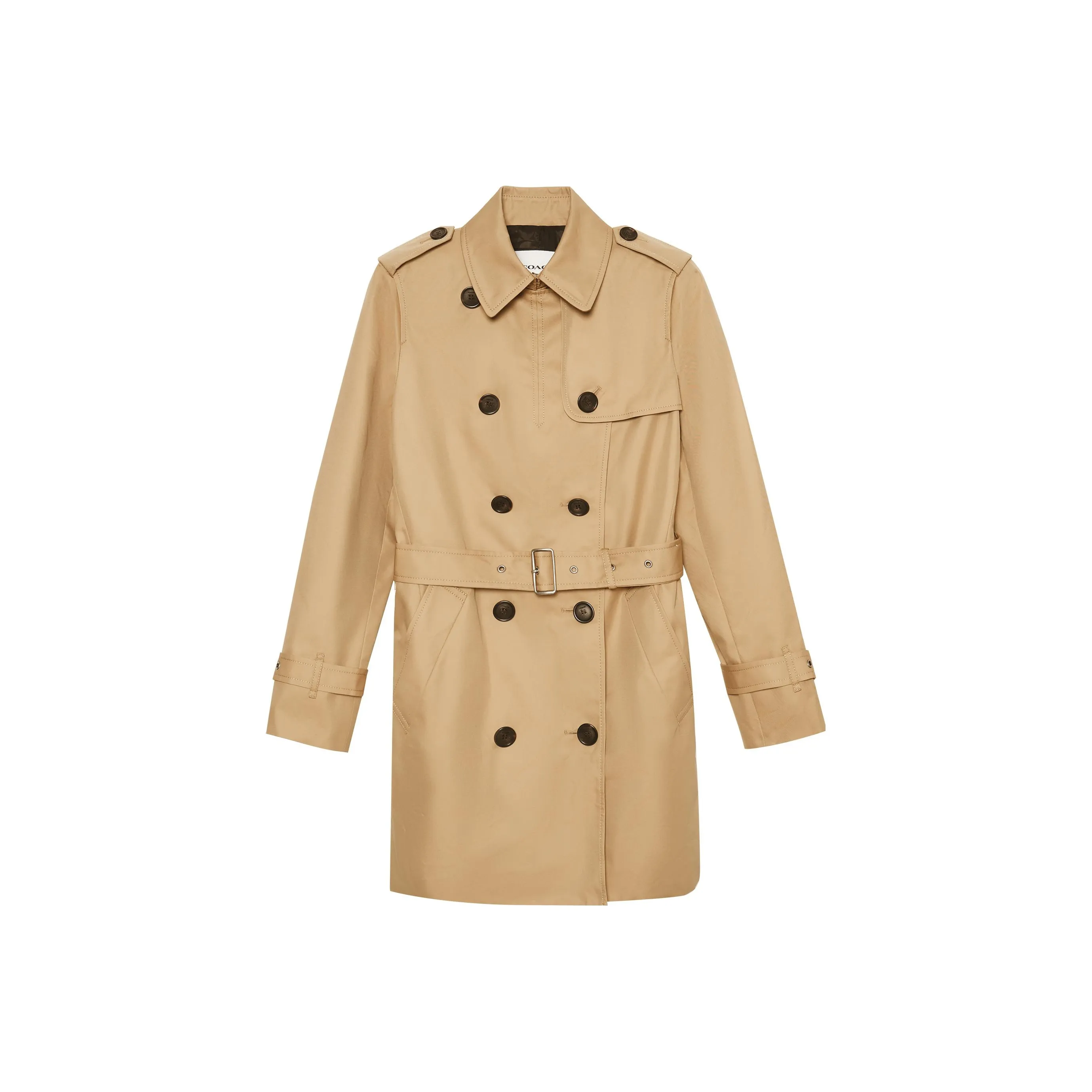 COACH Trench Coat Women's Khaki