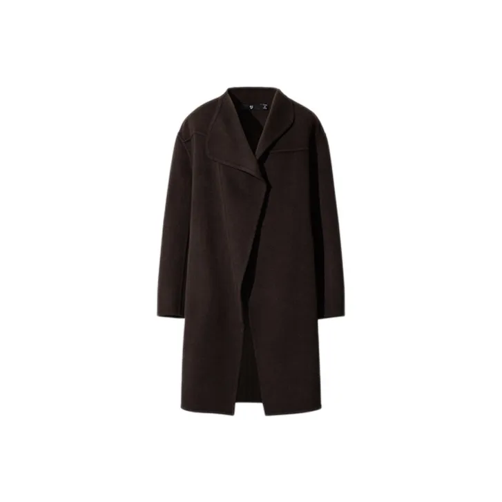 UNIQLO Бархат Feel Куртка Женская Коричневая Черная