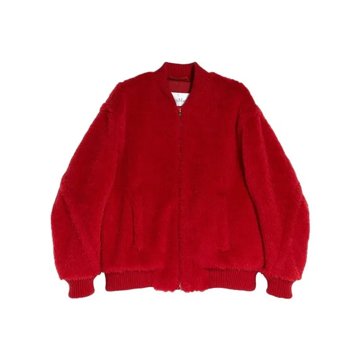 MaxMara Cropped Coats Women's Red