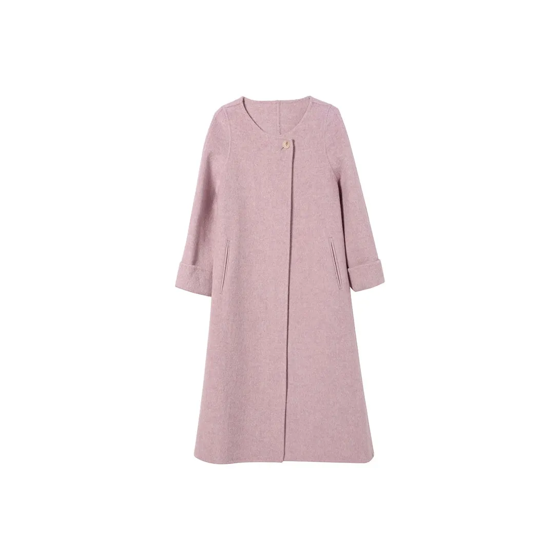 Fele.d Пальто Женское Розовый Фиолетовый