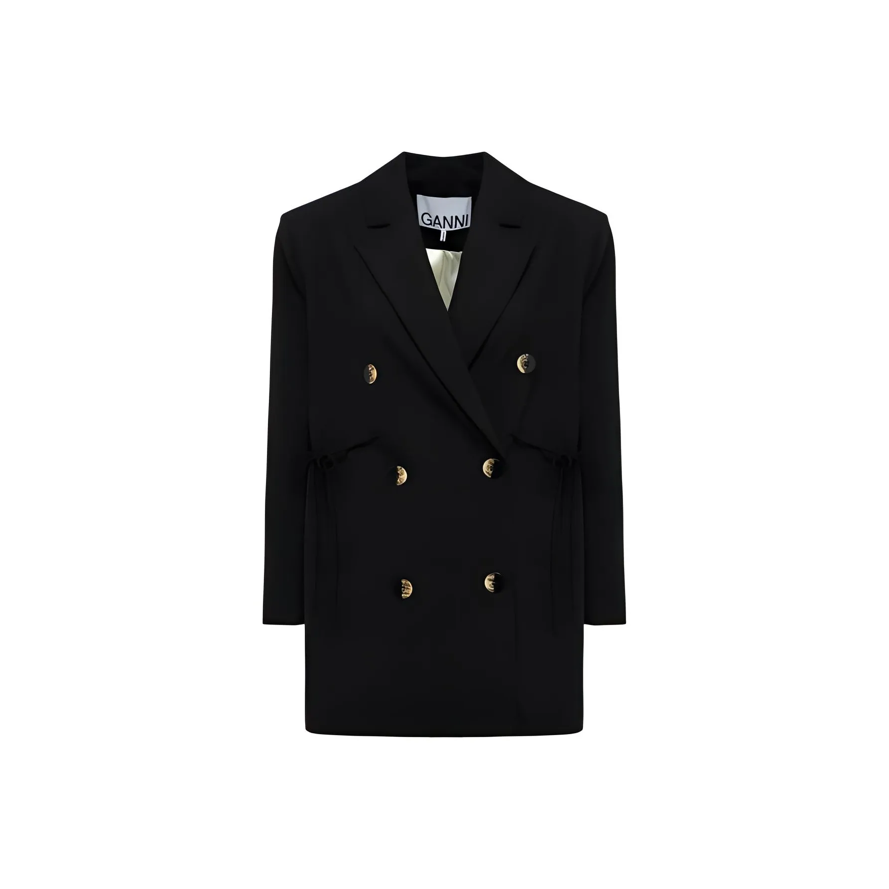 GANNI Double Breasted Oversized Blazer