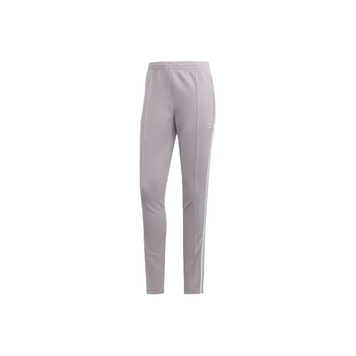 Adidas Originals SST Knitted Sports Pants Women's Light Pink Purple Gray