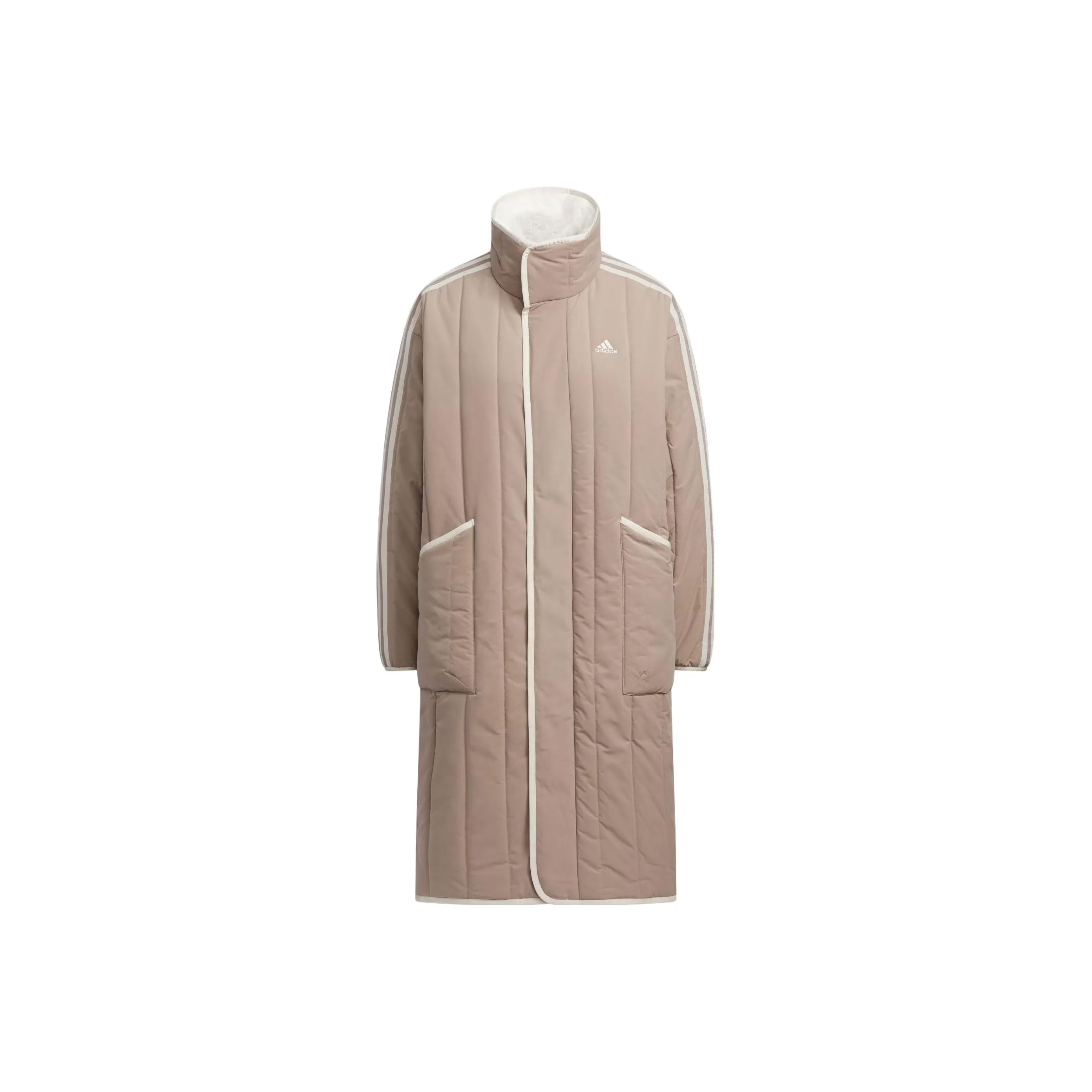 Adidas Puffer Jacket Women's Pink Brown