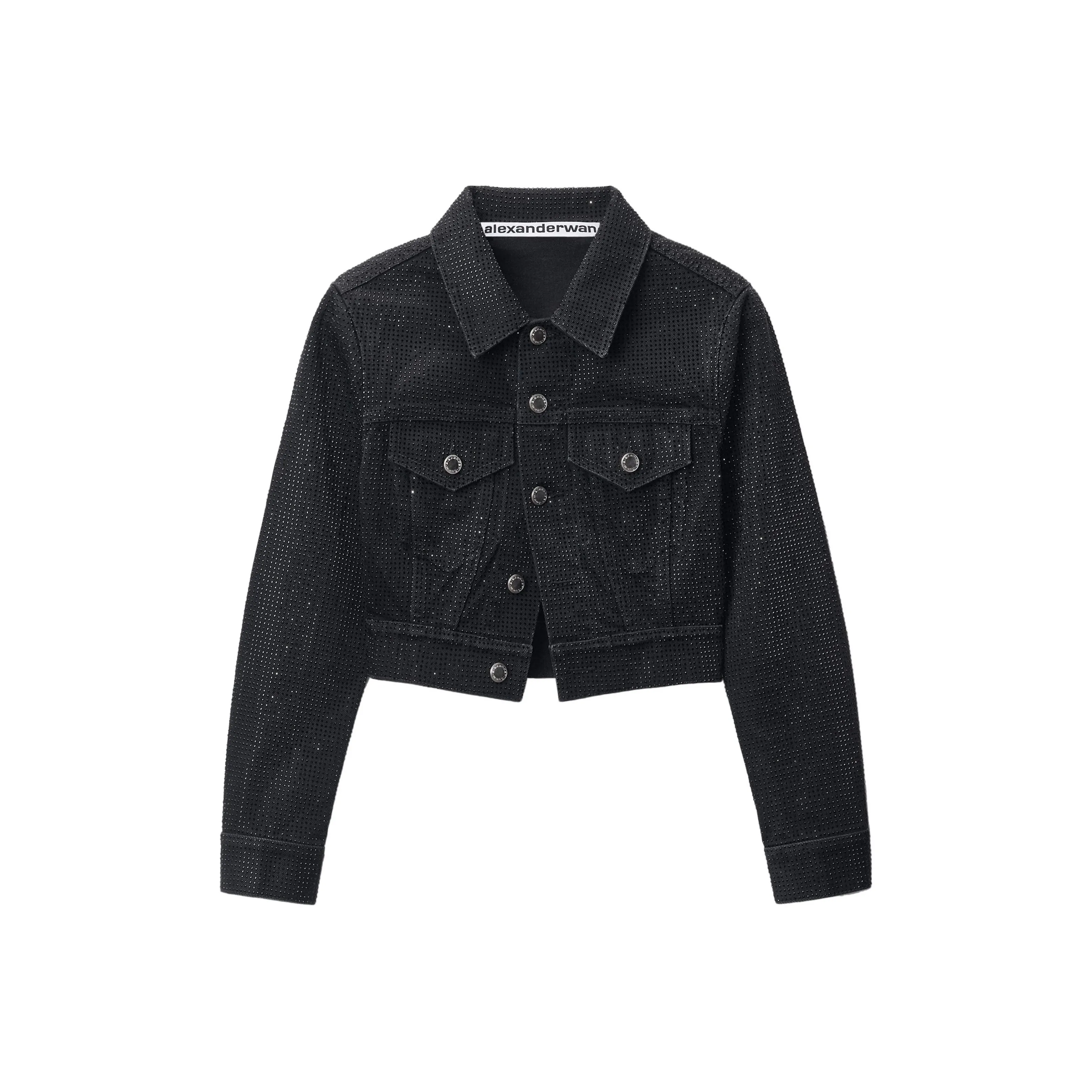 Alexander Wang Crystal embellished Denim Jacket