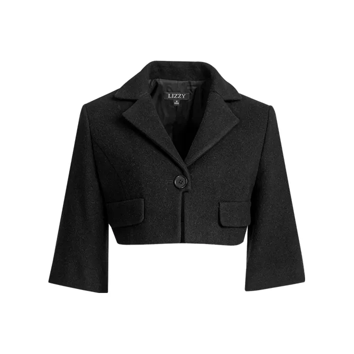 LIZZY Cropped Jacket Women's Black LIZZY Укороченная куртка женская черная