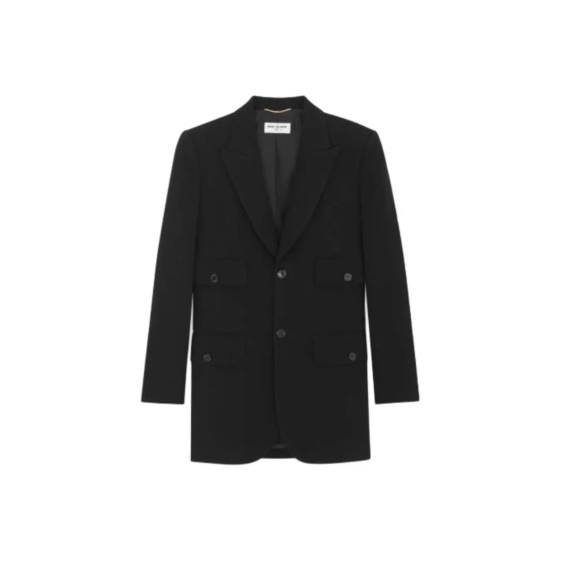 SAINT LAURENT Single Breasted Long Sleeved Jacket