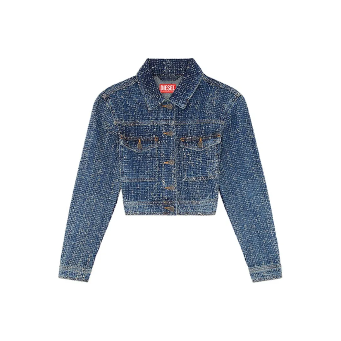 DIESEL De Atel S Cropped Denim Jacket