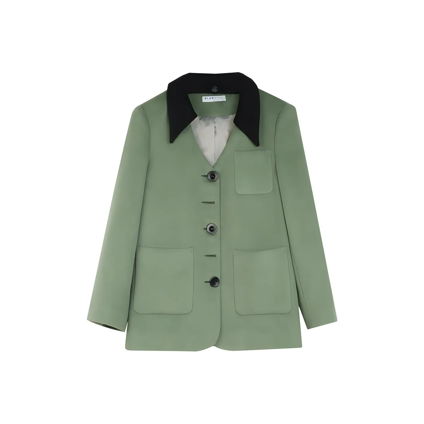 BLUEerror Coat Women's Gray Pea Green