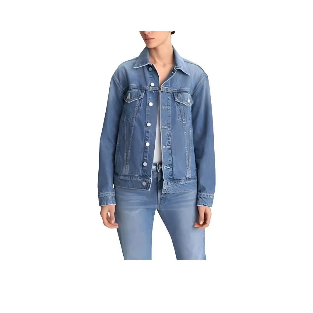 MOTHER Denim Jackets Women's Blue