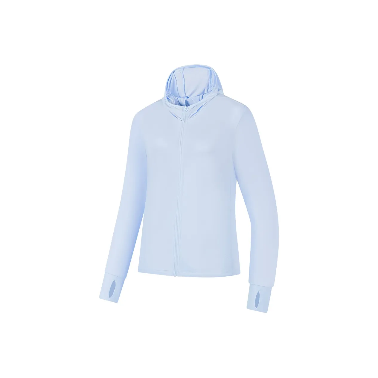 QIAODAN Ice Skin Sun Protection Clothing Women's Light Transparent Blue
