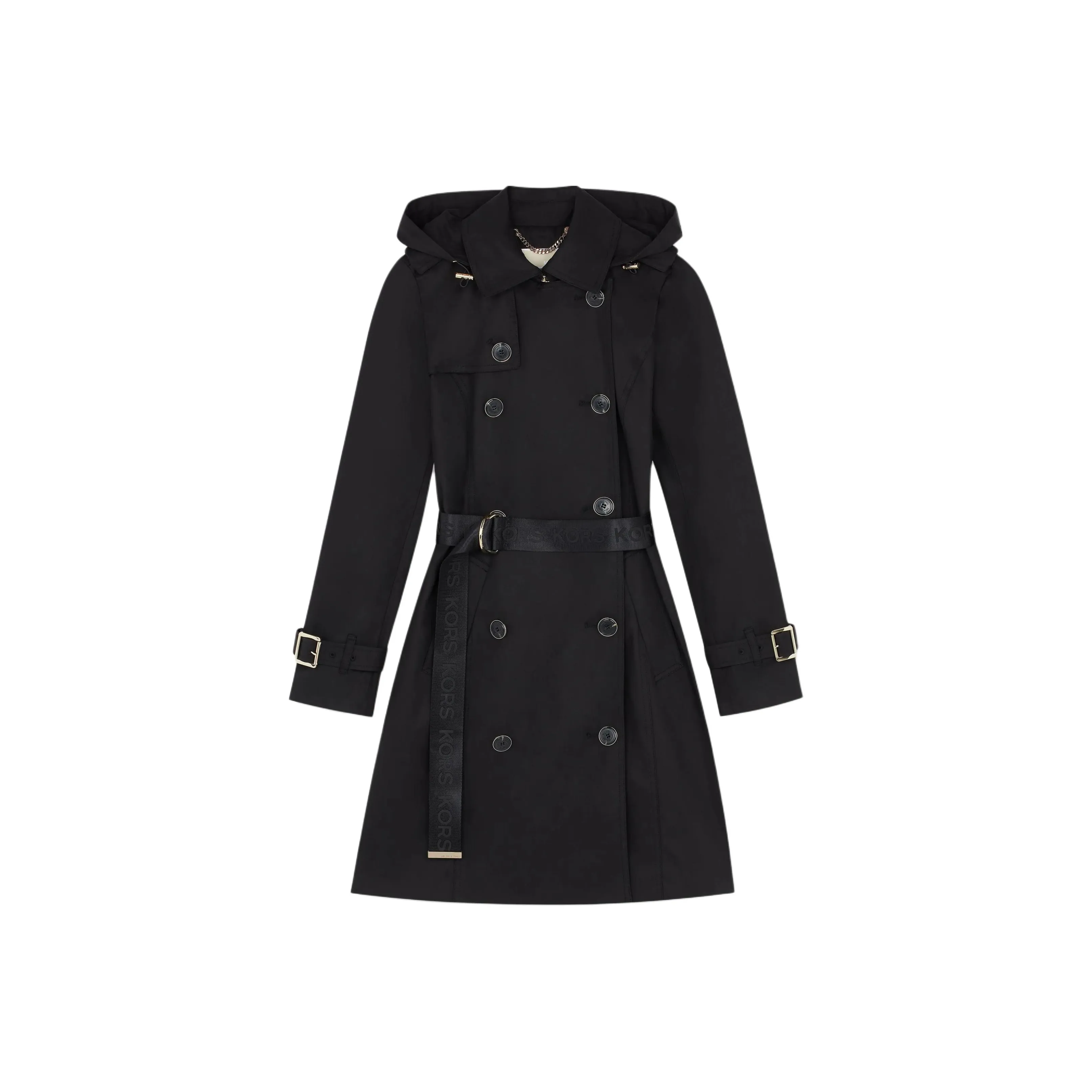MICHAEL KORS MMK SS24 Trench Coat Women's Black