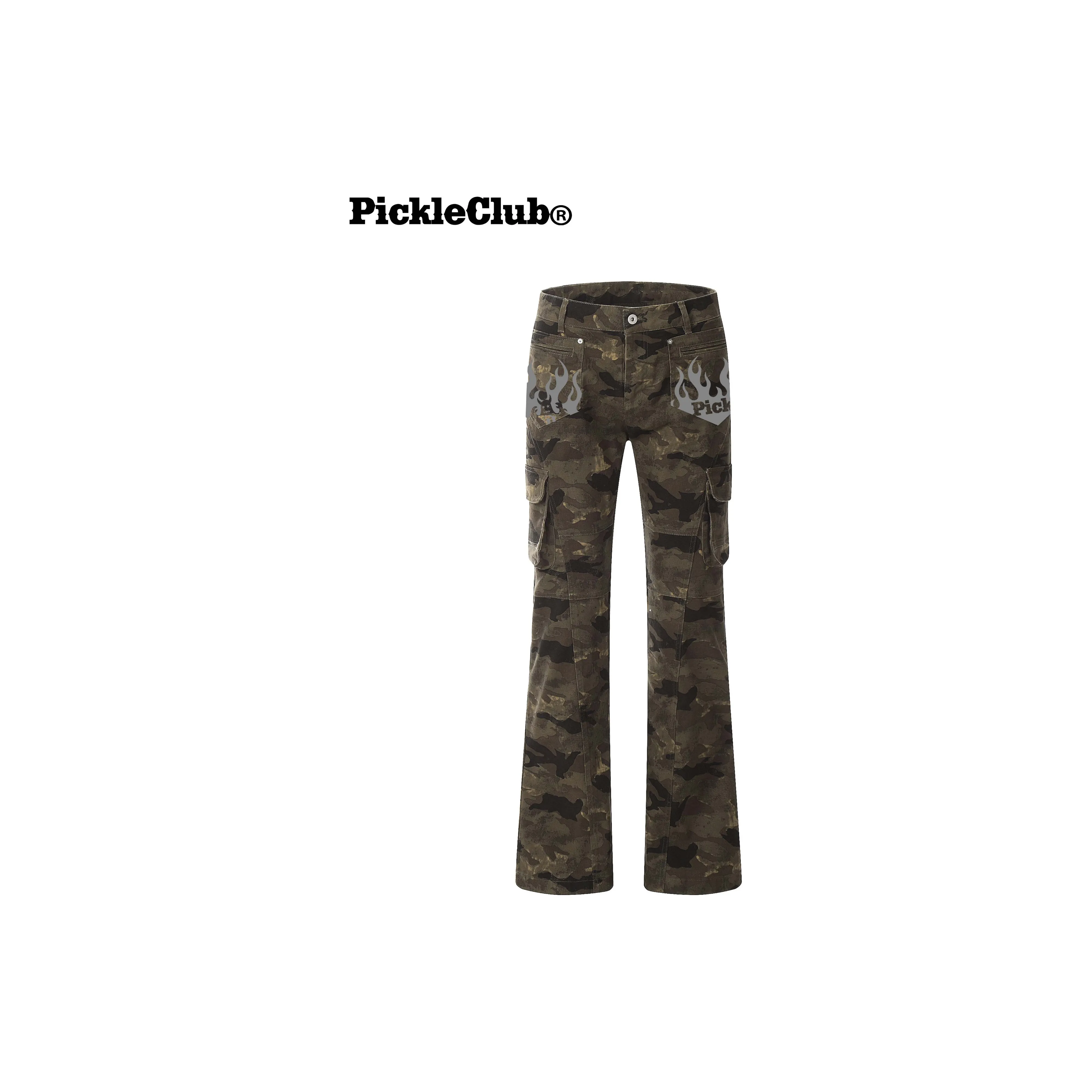 Beam Mix With Kimchi Slim Fit Bootcut Camouflage jeans Vila Unisex