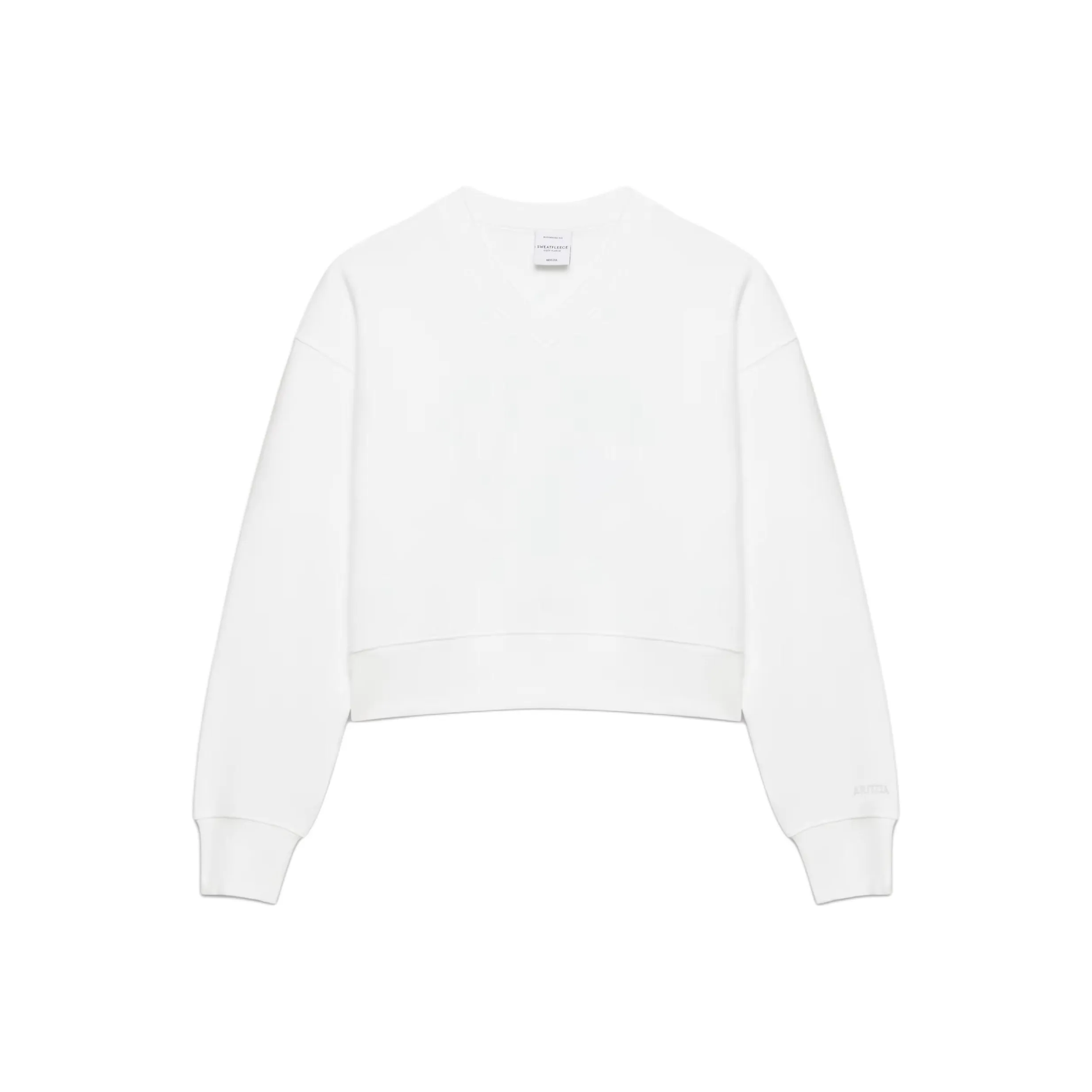 Aritzia Cozy Sweatfleece Boyfriend V-Neck Толстовка Женская Белая Белый