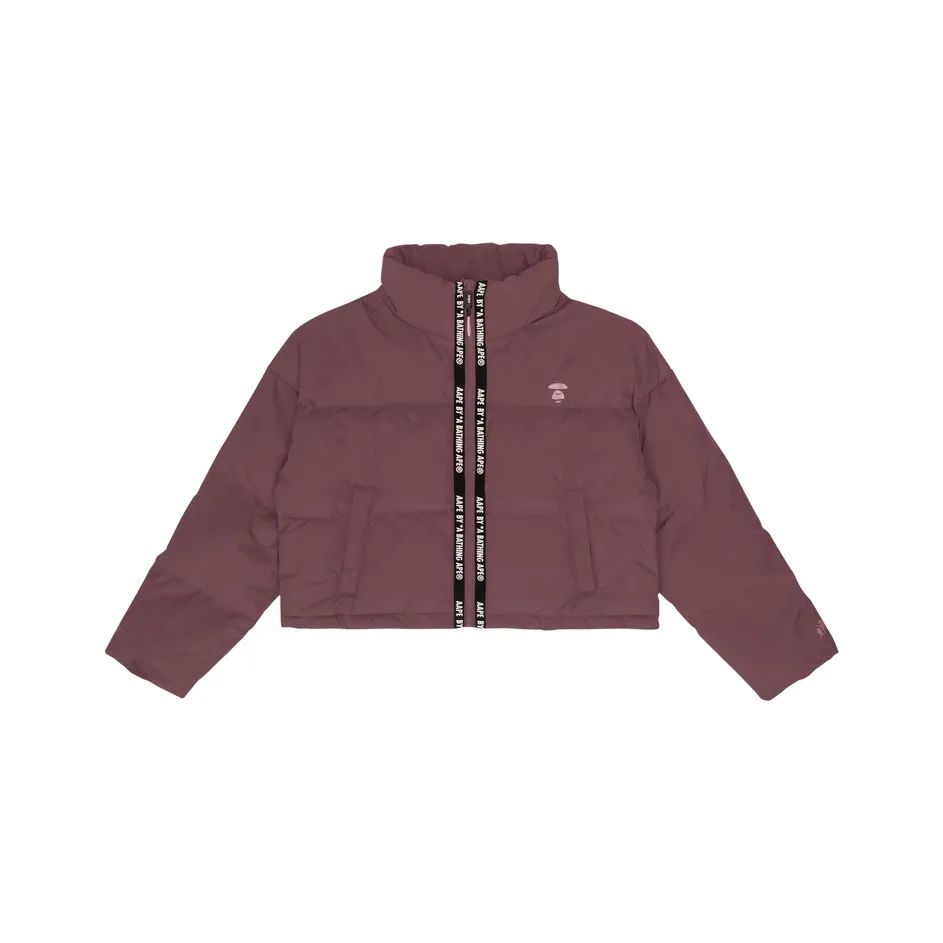 Aape Хлопковый пуховик женский красный коричневый