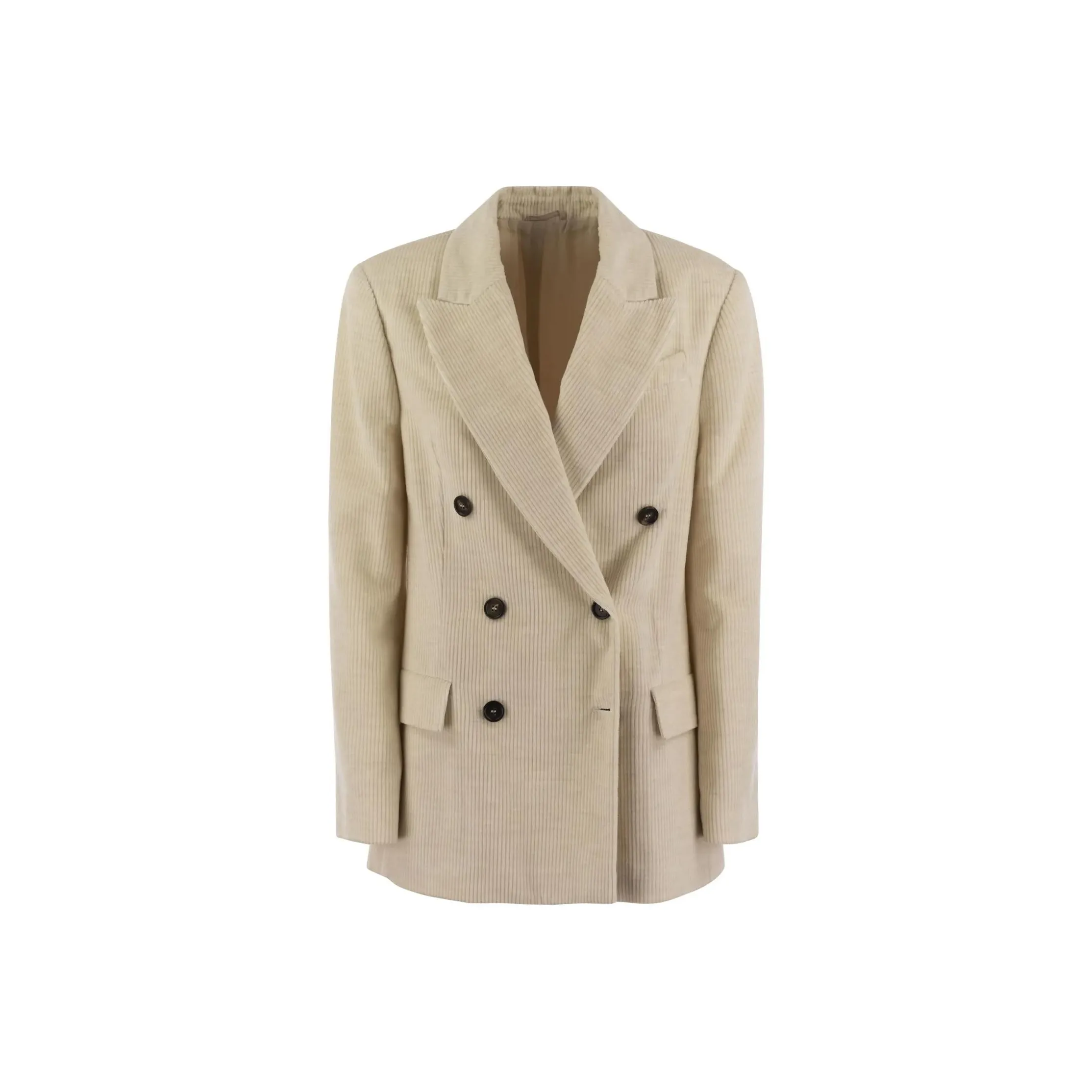 Brunello Cucinelli Double Breasted Corduroy Blazer