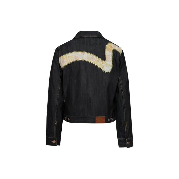 EVISU Denim Jacket Женская Джинсовая Синяя