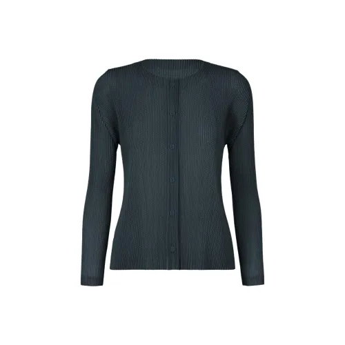 PLEATS PLEASE ISSEY MIYAKE Серый Морской синий Женские Трикотаж