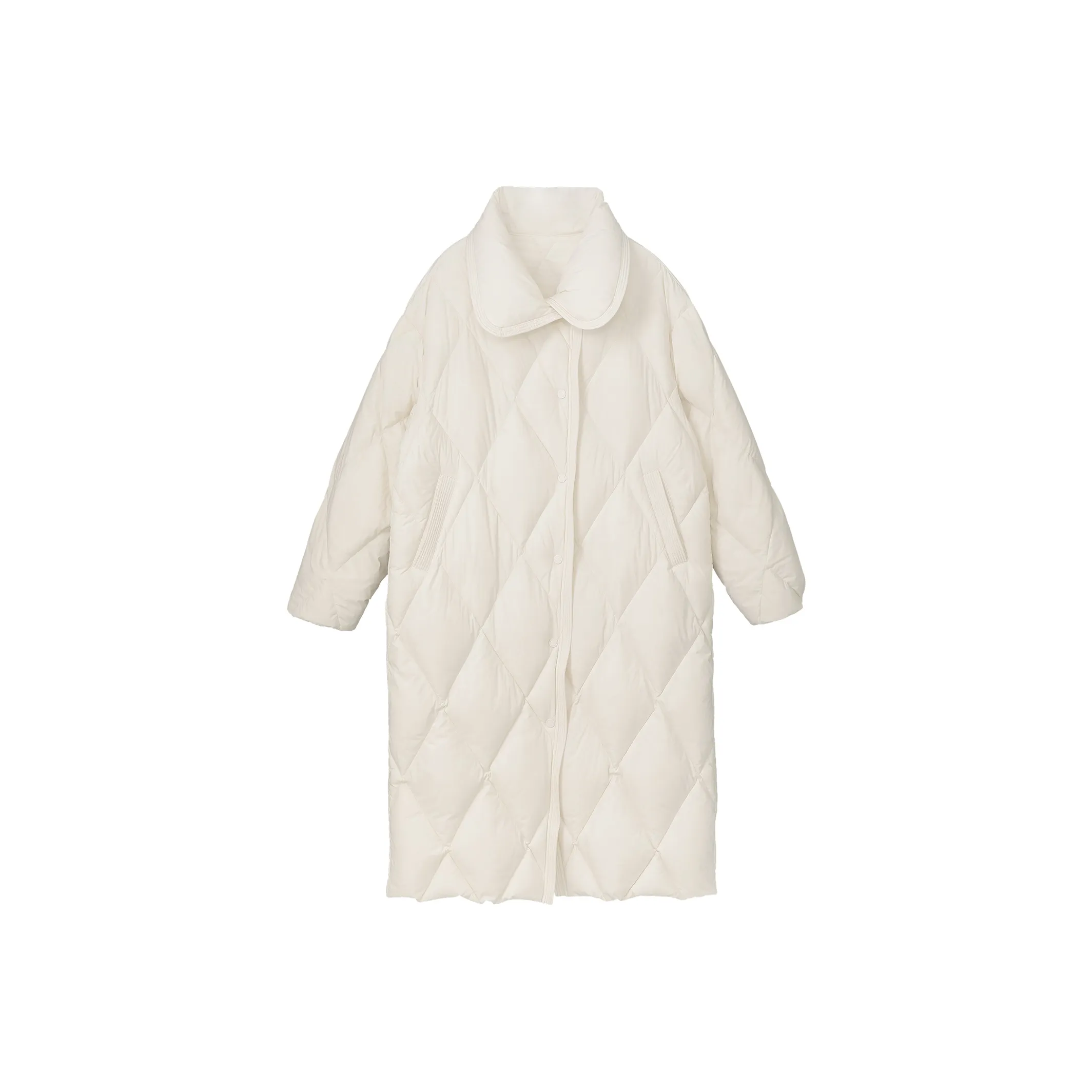 Fstudio Korean Hungarian Goose Down Long Lightweight Down Jacket Coat Women's