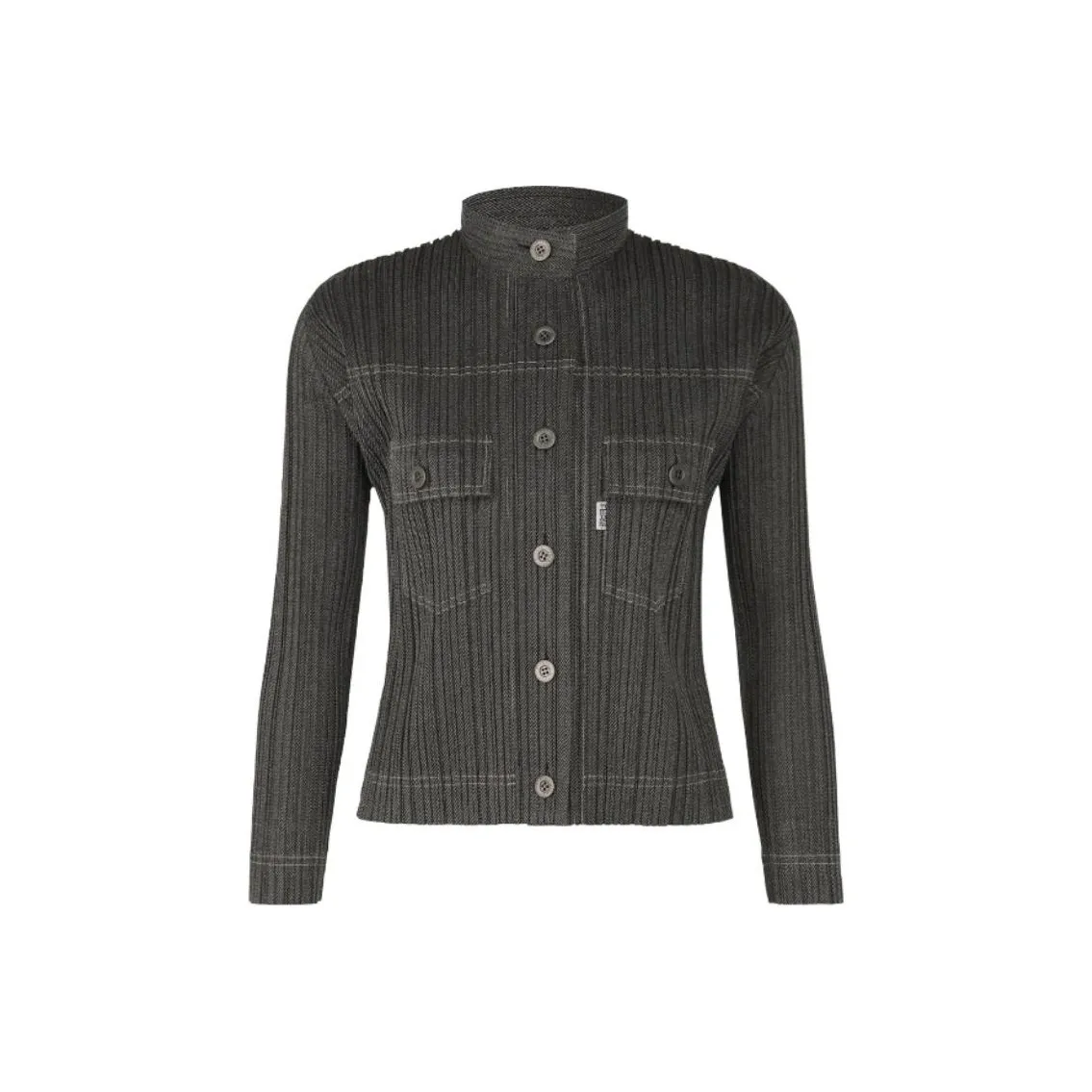 PLEATS PLEASE ISSEY MIYAKE SS24 Denim Jacket Women's Black