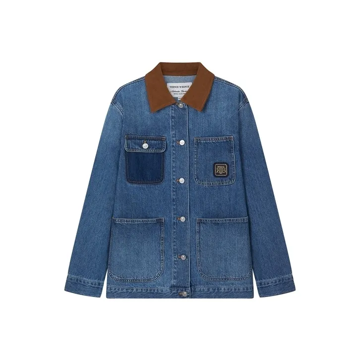 Teenie Weenie Denim Куртка Женская Средняя Синий