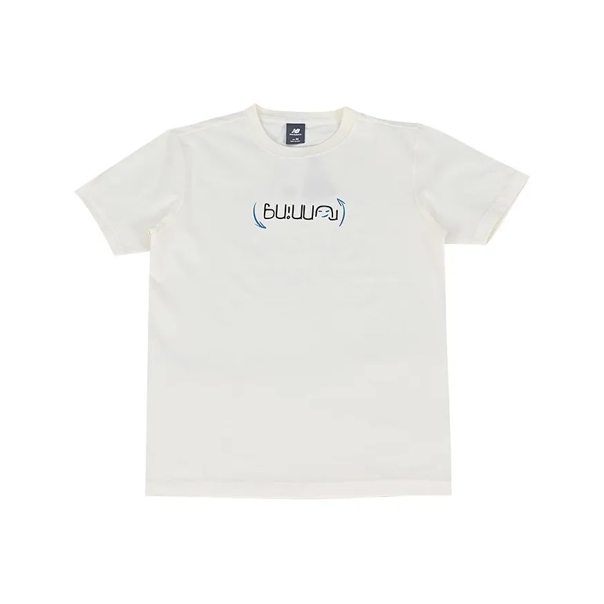 New Balance совместный бренд Спортивный и досуг SS25 T Рубашка Мужская Айвори Белый