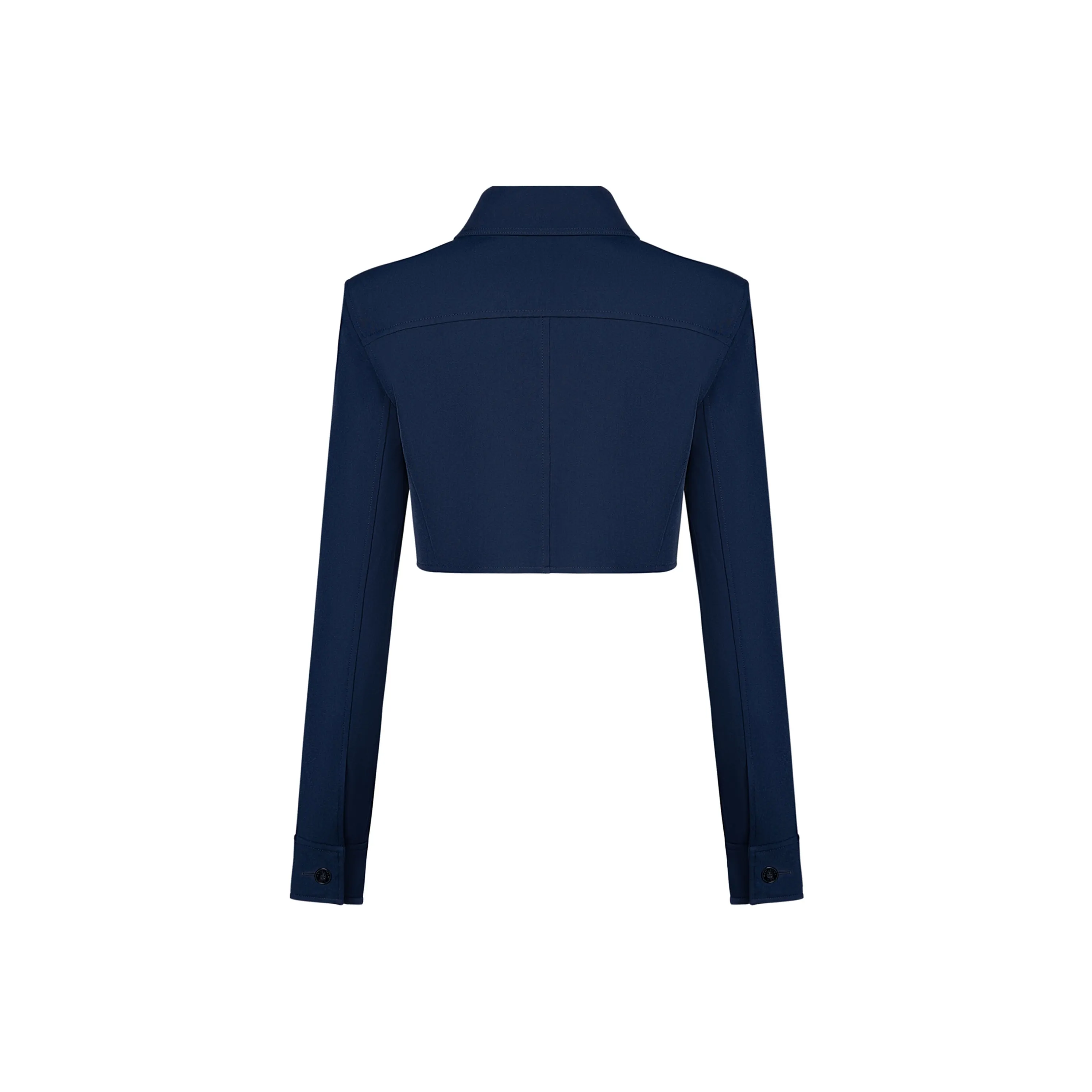 ANN ANDELMAN Укороченная куртка женская темно-синий