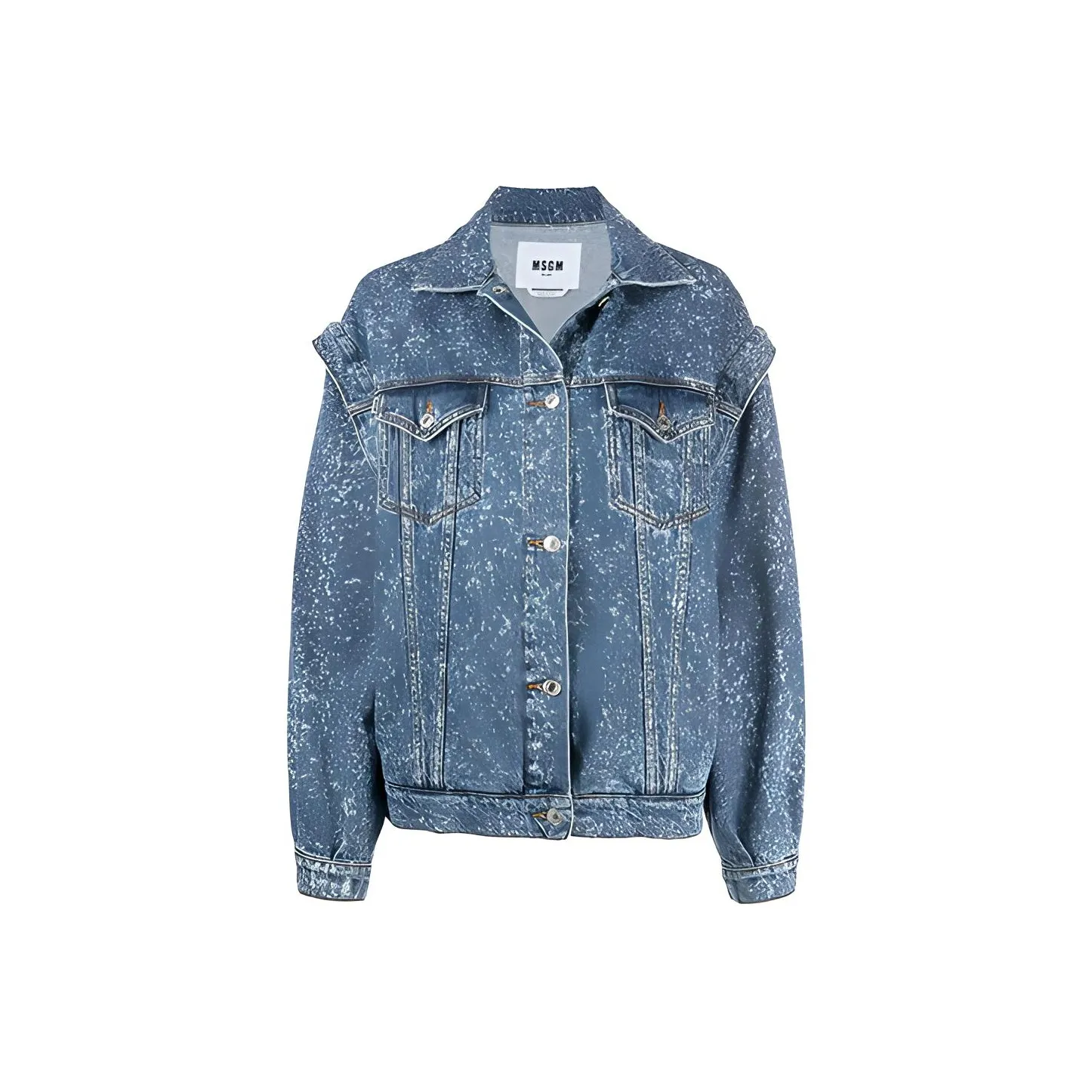 MSGM Синие Женские Джинсовые Куртки